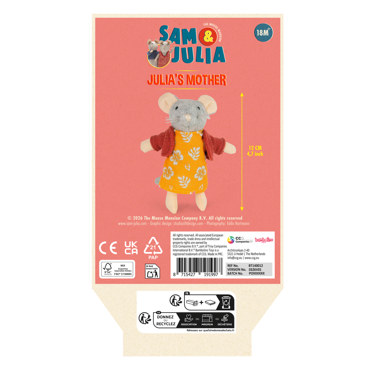 Knuffel Muis Julia's Moeder