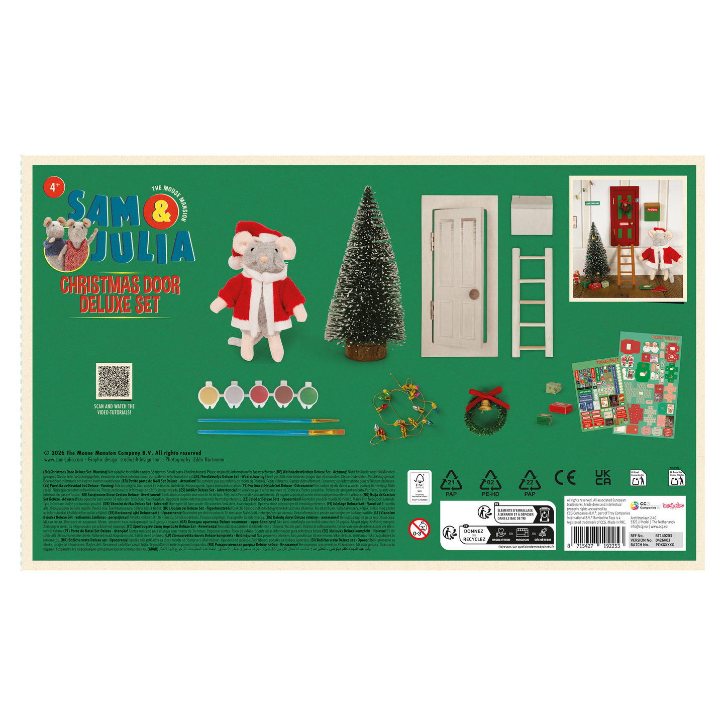 Kerstdeurtje Deluxe Set