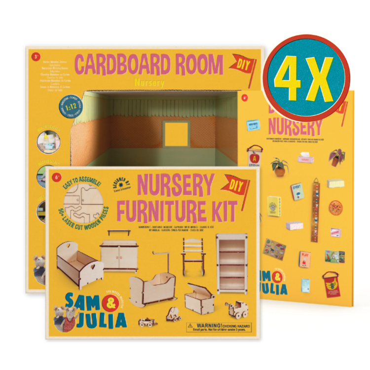 4x De Complete Babykamer Set