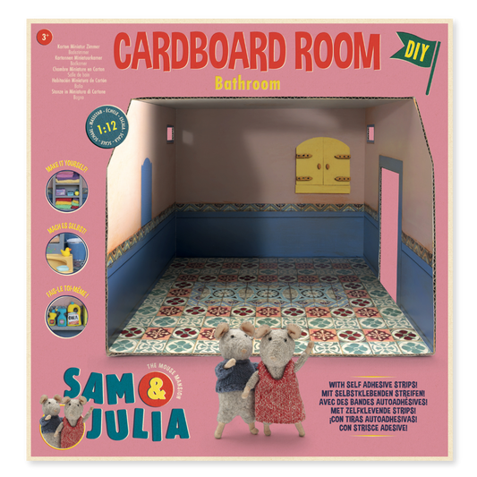 Kartonnen Miniatuur Kamer - Badkamer