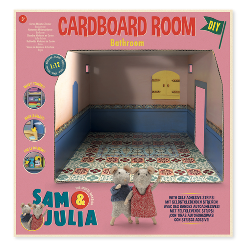 Kartonnen Miniatuur Kamer - Badkamer