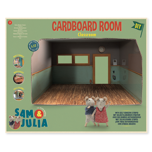 Kartonnen Miniatuur Kamer - Klaslokaal
