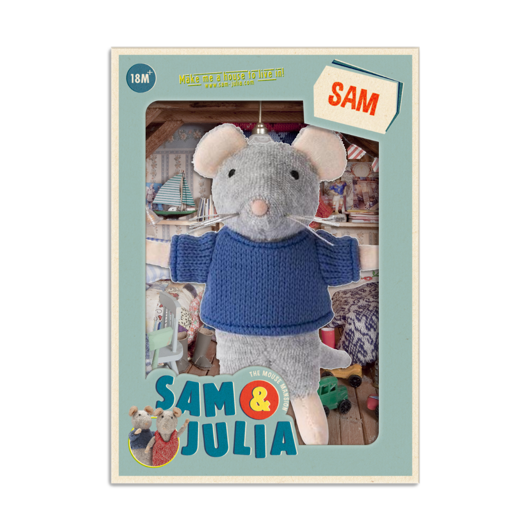 Knuffel Muis Sam