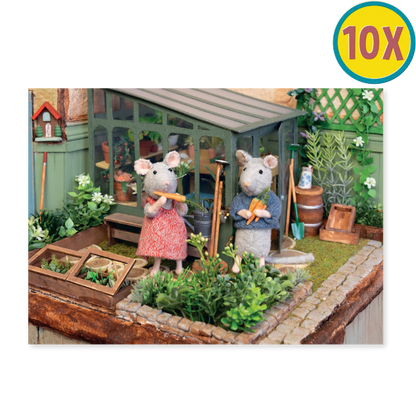 Set van 10 Ansichtkaarten – Sam & Julia in de Moestuin