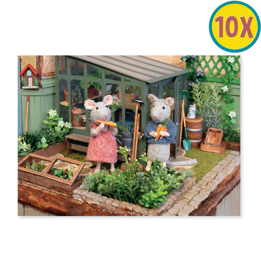 Set van 10 Ansichtkaarten – Sam & Julia in de Moestuin
