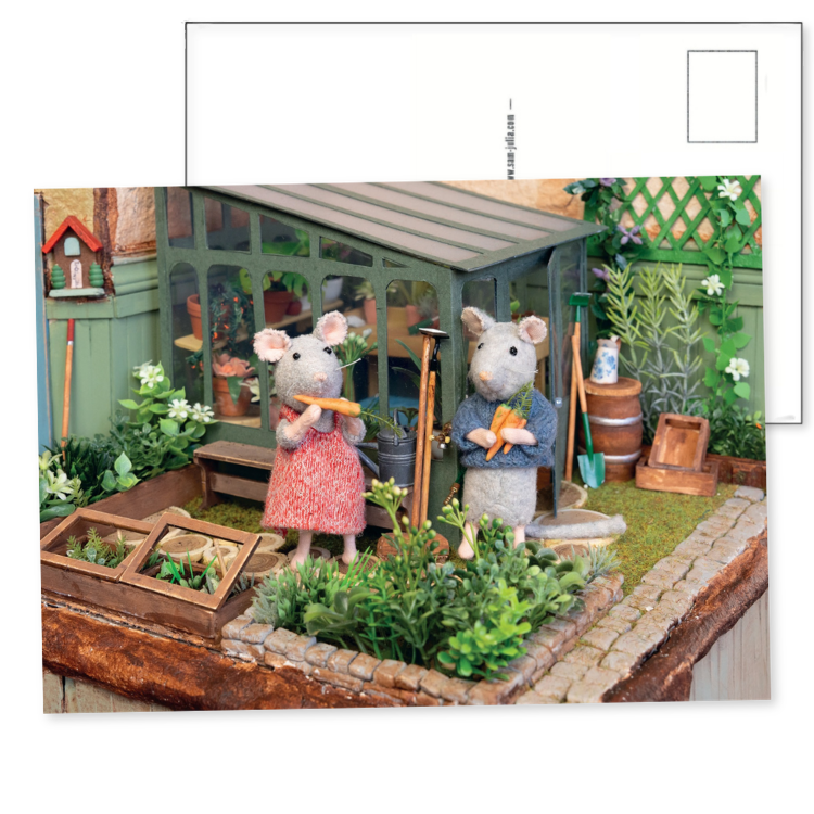 Set van 10 Ansichtkaarten – Sam & Julia in de Moestuin