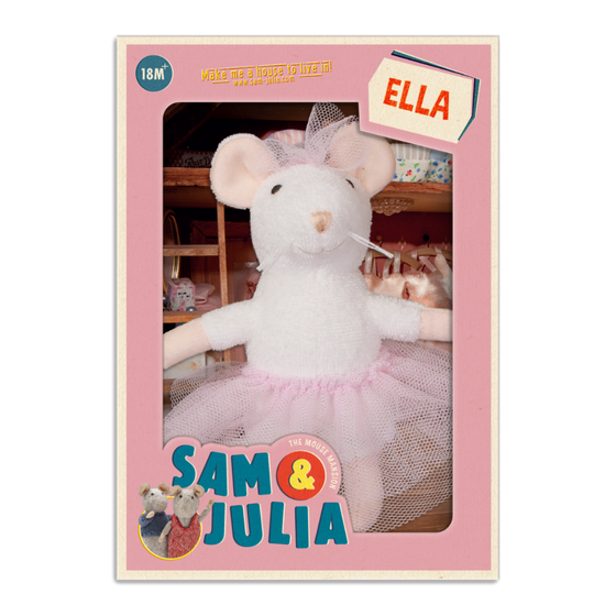 Knuffel Muis Ella