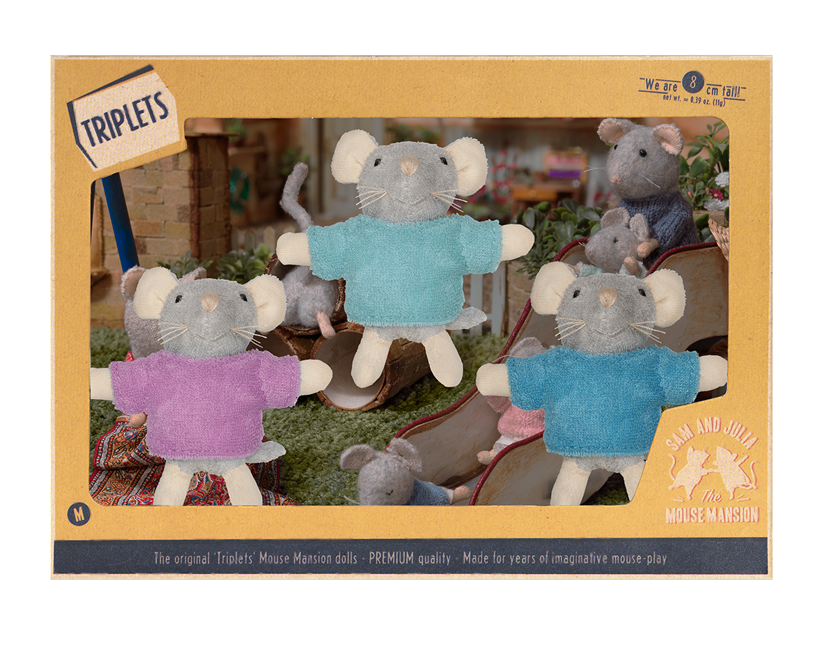 Knuffel Muis De Drieling